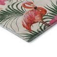 thumbnail image 4 of Addison Rugs Mayfield Washable Tropical Leaves & Flamingos Pink Rectangle Rug, 10' x 14', 4 of 6