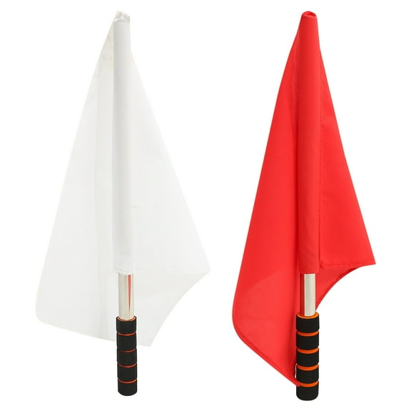 ifundom Traffic Commanding Flags Assorted Colors Stainless Steel Outdoor Use 2 Pieces Safety Signal