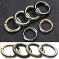 thumbnail image 5 of 1/2/5pcs Triangle/Round Push Trigger Outdoor Camping Carabiner Zinc Alloy Hooks Carabiner Purses Handbags Snap Clasp Clip Bag Belt Buckle Spring O-Ring Buckles SILVER 5PCS TRIANGLE, 5 of 8