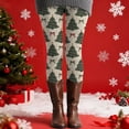 thumbnail image 3 of Christmas Leggings for Women Elastic High Waist Slim Fit Festive Print Thermal Leggings Workout Yoga Pants, 3 of 5