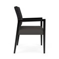 thumbnail image 2 of Pemberly Row Waiting Reception Wide Guest Chair Wood Frame in Gray, 2 of 5