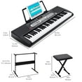 YouYeap 61 Key Portable Electric Piano Keyboard Set with Headphone