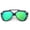 Black green, variant on Trendy Resin Lens Sunglasses with Plastic Frame for Men and Women - Fashionable Left Bank Style Eye Protection