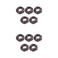 thumbnail image 2 of Qarigey Paquete de 5 gomas para el pelo para mujer, gomas elásticas para el pelo para fiesta en la playa, trabajo, oficina, cuerda para Tipo 1 2piezas, 2 of 6
