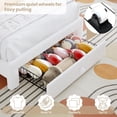 thumbnail image 4 of Ourlova Twin LED Upholstered Bed for Bedroom- Princess Platform Bed with Rainbow Headboard- Storage Drawer- No Box Spring- Easy Assembly- White - Cute and Practical Bed Frame, 4 of 7