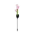 thumbnail image 2 of Lámpara LED solar con forma de flor para patio o jardín | Lámpara con estaca para enchufar al suelo | Lámpara decorativa impermeable con forma de girasol, 2 of 6