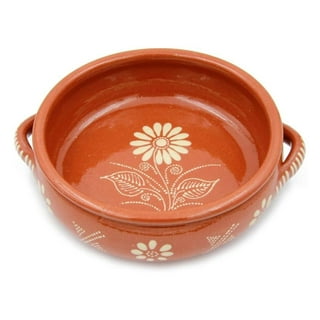Cazuela De Barro 7.5” Brown Glaze Interior Finish 100% Lead Free Mexican  Red Clay Traditional Decorative Artisan Casserole Olla - KITCHEN &  RESTAURANT SUPPLIES
