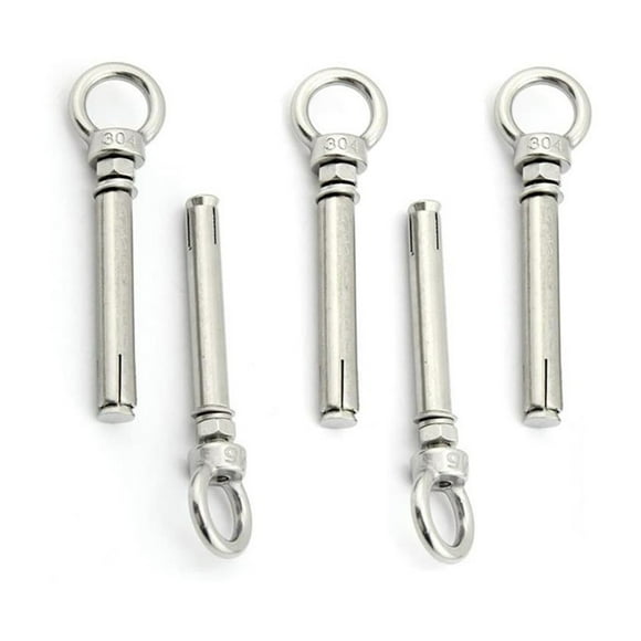 Lift Eye Ring Nut Expansion Bolt Screw Marine Grade 304 Stainless Steel Concrete Wall Anchor Sleeve Heavy Duty ,Strong Fixing Force