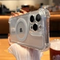 thumbnail image 5 of Shockproof Transparent Magnetic Phone Case For iPhone 15 14 13 11 12 Pro Max 15 Plus For Magsafe Wireless Charge Acrylic Cover, 5 of 5