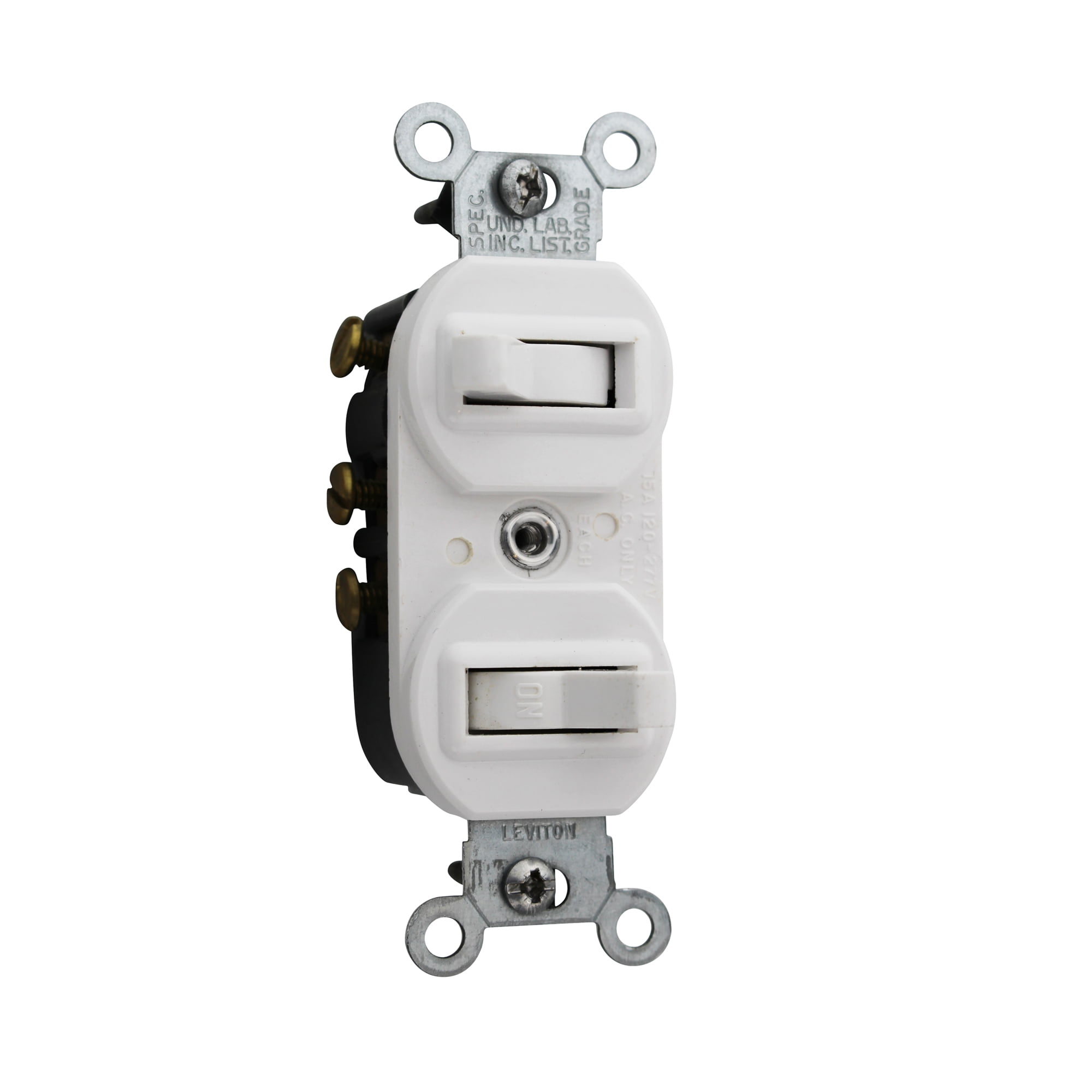 Single Pole Duplex Switch,No R62-5634-WS Leviton Mfg Co 