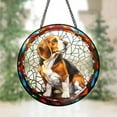 thumbnail image 4 of Beagle STAINED GLASS Sun Catcher Relaxing Wiener Dog Window Hanging Dog Lover Gift Cute Hammock Pet Decor for Home Dog Mom Dog Dad, 4 of 4