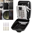 thumbnail image 3 of Key lock box with push button wall mounted spare key storage box portable, 3 of 11