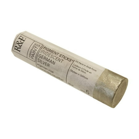 UPC: 0836943003828 | R&F Handmade Paints Pigment Stick  100ml  Iridescent Green Silver