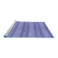 thumbnail image 2 of Ahgly Company Machine Washable Indoor Rectangle Oriental Blue Modern Area Rugs, 2' x 4', 2 of 4