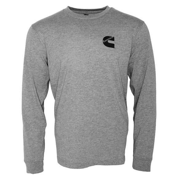 Cummins Unisex Long Sleeve T-shirt Cotton Blend Tee in Sport Gray CMN4787 - 3XL