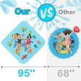 thumbnail image 3 of Splash Pad for Toddlers, Outdoor Sprinkler for Kids, 67" Summer Water Toys Inflatable Wading Baby Pool Fun Gifts for 3 4 5 6 7 8 9 Years Old Boy Girl Backyard Garden Lawn Outdoor Games, 3 of 6