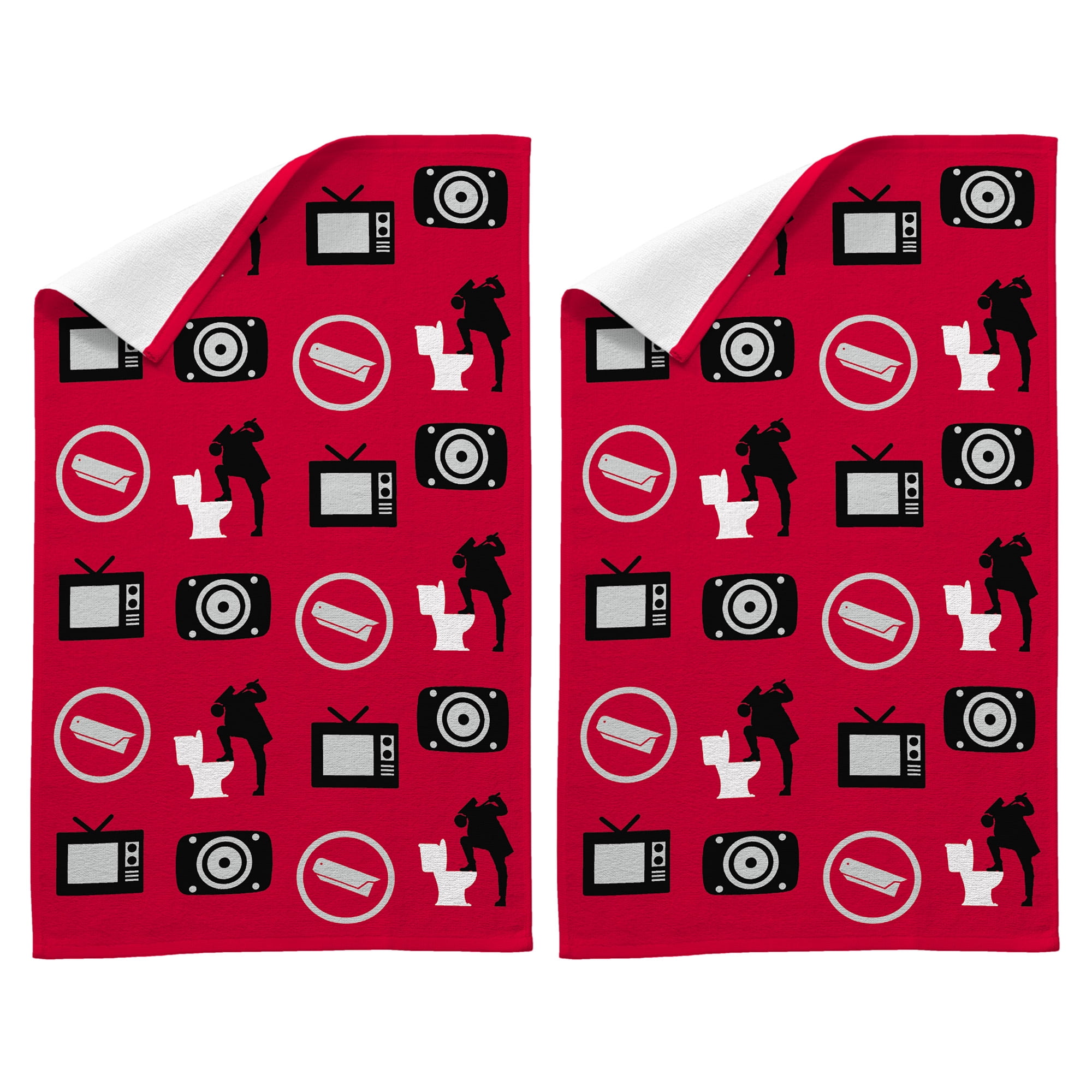 Skibidi Toilet Hand Towel Set, 2-Pack, Cotton
