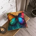 thumbnail image 5 of KLL Vibrant Rainbow Butterfly A Decorative Throw Pillow Covers Velvet Soft for Couch Sofa Bedroom Living Room Outdoor (No pillow core)- 20"x20", 5 of 5