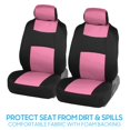 thumbnail image 3 of Juego completo de fundas para asientos de coche BDK PolyPro, rosa sobre negro, 3 of 9
