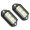 Black, variant on 2pcs Commercial Vehicle License Light 6 LED Bulbs Metal Construction Water Dust Proof Side Marker Light Easy Mount