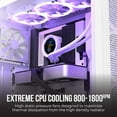 thumbnail image 4 of Osprey 240mm AIO CPU Cooler, Copper Radiator with 2400RPM Digital Display Pump, ARGB Fans, Leakproof Technology, PWM Control, CSM Utility App, Supports Intel LGA 1700/1200/115X & AMD AM5/AM4, White, 4 of 9
