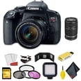 thumbnail image 5 of Canon EOS Rebel T7i DSLR Camera with 18-55mm Lens Intermediate Accessory Bundle w/Canon 55-250 Lens EF-S is II 4-5.6 & M Canon 1894C002, 5 of 5
