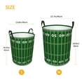thumbnail image 3 of Daiia American Football Field1 Round Laundry Basket with Handles Thickened Waterproof Circular hamper,Dirty Clothes Storage Basket for Bedroom,Bathroom,College Dorm-Small, 3 of 6