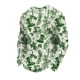 thumbnail image 2 of Ceisia Men's Loose Fit Waffle Knit Sweatshirt - St. Patrick's Day Doodle Art Festive Print Green M Gifts, 2 of 5