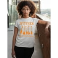 thumbnail image 3 of Witches Gotta Have Options Halloween Broom Women's T-shirt, M, White, 3 of 6