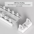 thumbnail image 5 of Curtain track set, quiet aluminum panel curtain track, ceiling mounting, with quiet sliding function for shower curtain, bedroom, room divider, 5 of 6
