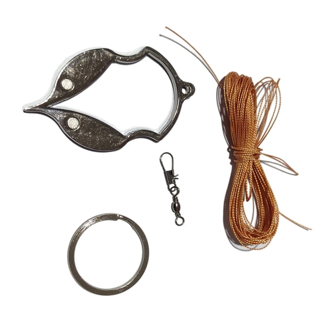 Advancent Señuelo de pesca removedor de enganches portátil de acero inoxidable anzuelos Retriever con cuerda boya protector de fundición Pescar