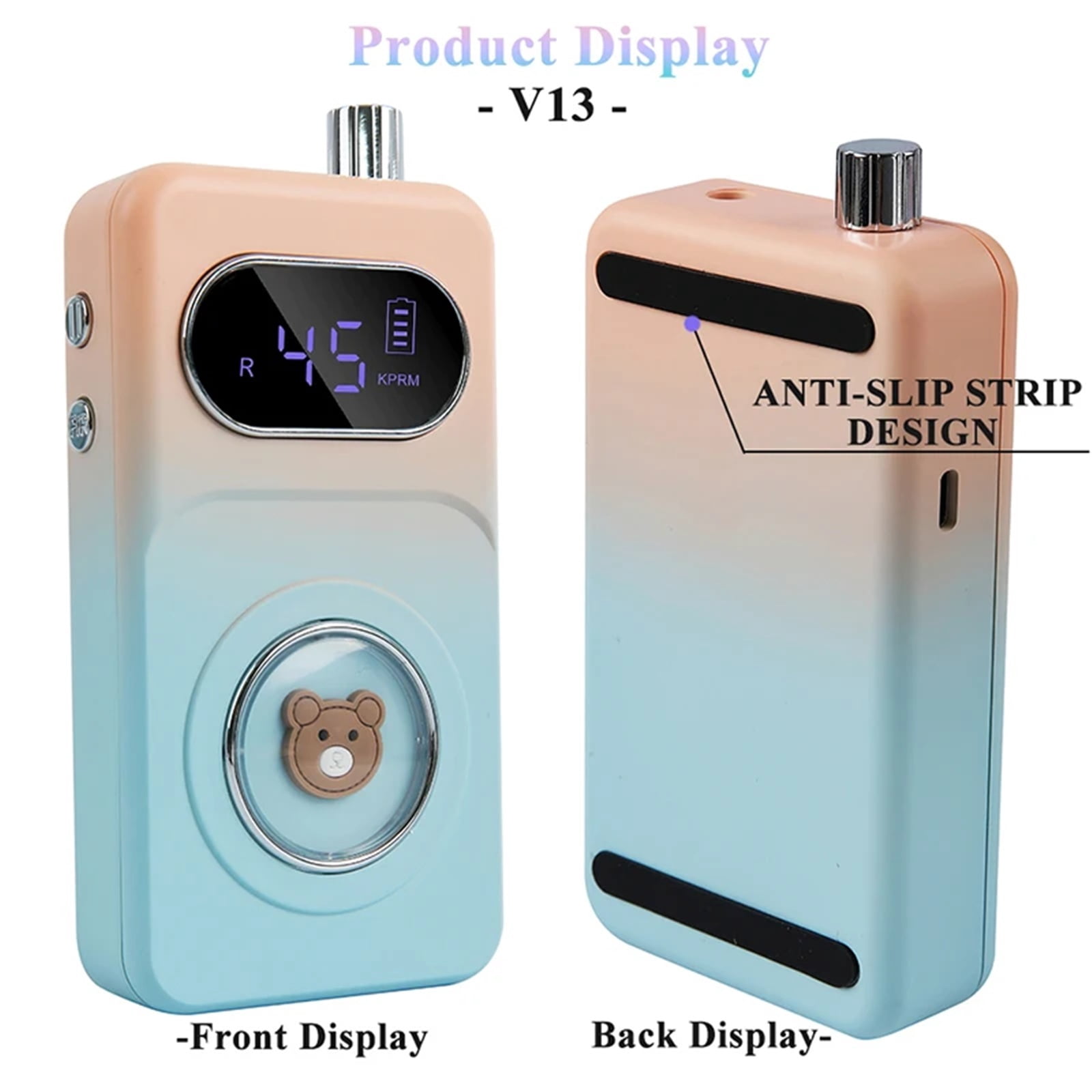 45000RPM Electric Nail Drill Machine Low Noise Rechargeable Nail Gel Polishing Machine Nail File Machine Nail Art Salon Tools