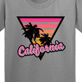 thumbnail image 4 of Inktastic California with Triangle and Palm Trees Youth T-Shirt, 4 of 5