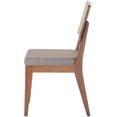 thumbnail image 4 of Manhattan Comfort Pell Chaise d'Appoint en Gris et Érable (Lot de 2), 4 of 7