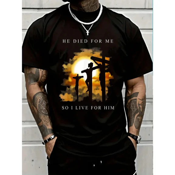 100% Cotton Christian Bible Verse - Jesus Died For Me T-Shirt Women's Men Graphic