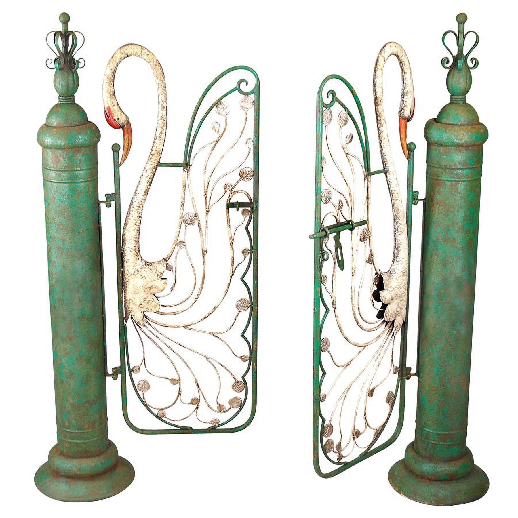 Design Toscano Swan Serenade Entryway Metal Garden Gate