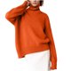thumbnail image 2 of Suéter de cuello alto para mujer, moda informal, manga larga, cuello alto, suéter para mujer, 2 of 8