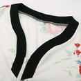thumbnail image 3 of asddcavvf Chemises de Nuit pour Femmes Robe à Fermeture Éclair devant Manches 3/4 Robe de Maison Longueur Mi-Mollet Décontractée, 3 of 6