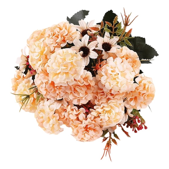 1 Packs Hydrangea Artificial Flowers, Artificial Hydrangea, Silk Hydrangea Flowers Fake Hydrangea Artificial Flowers Hydrangea Bouquet for Centerpiece Table Wedding Party Home Decor