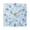 Golden Pointer, variant on 7.78" Black Analog Square Wall Clock Light Blue Small Elephant Pattern