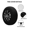 thumbnail image 2 of Gukieu Solar System Planets Space Print Car Tire Cover, Adjustable Waterproof and Dustproof Tire Protection Cover, Suitable for SUV, Truck, Van-14 inch, 2 of 6