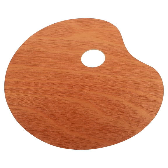 Paint Palette Tray Palette with Thumb Hole Artist Paint Palette Wooden Palette 30.00X25.00X0.45CM