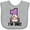 AC-Heather Grey, variant on Inktastic 1st Birthday Cow Farm Party Girls 1 Year Old Girls Baby Bib