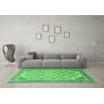 thumbnail image 3 of Ahgly Company Indoor Rectangle Abstract Emerald Green Modern Area Rugs, 8' x 12', 3 of 4