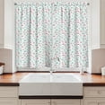 thumbnail image 2 of Ambesonne Blue and Pink Kitchen Curtains, Nature Growth, 55"x45", Charcoal Grey Pale Pink, 2 of 3