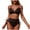Coffee, variant on Trendy Swimsuit, Women Halter String Two Piece Bikini Sets Reversible Thong Swimsuit, Swim Dress Women Plus Size
