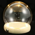 thumbnail image 1 of OUNONA 1 Set of Glass Dome Decor with Dustproof Function for Flower Display Transparent Base, 1 of 4