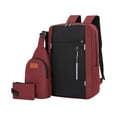thumbnail image 1 of ¡Últimas Unidades!, Mochila de moda de tres piezas, mochila para hombre, de negocios, con carga USB, para ordenador portátil, bolsa para estudiantes de alta capacidad Akmoler, 1 of 9