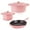 Pink, variant on BergHOFF Neo 5pc Cast Iron Dutch Oven Set with 10" Fry Pan, 3qt. & 5qt., Meringue
