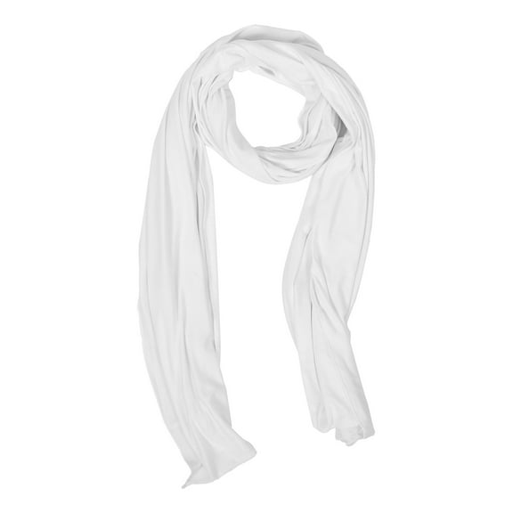 EXHUMKY White Female Hair Wrap Scarf Cloth Ethnic Headscarf Soft Comfortable Material